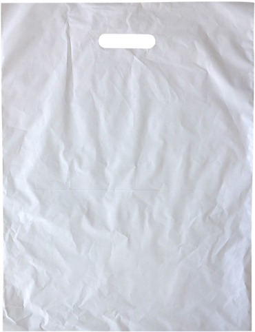 Large White Plastic Bags With Die Cut Handles - Skirt (600x600), Png Download
