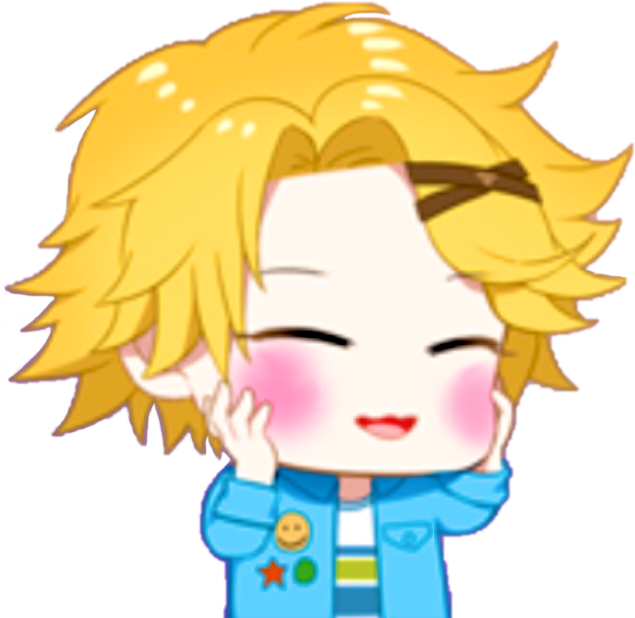 Blush Yoosung - Mystic Messenger Emojis Transparent (1280x1280), Png Download
