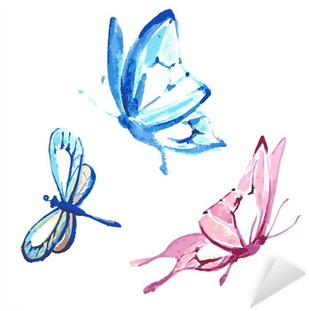 Butterfly Watercolour Painting (400x400), Png Download