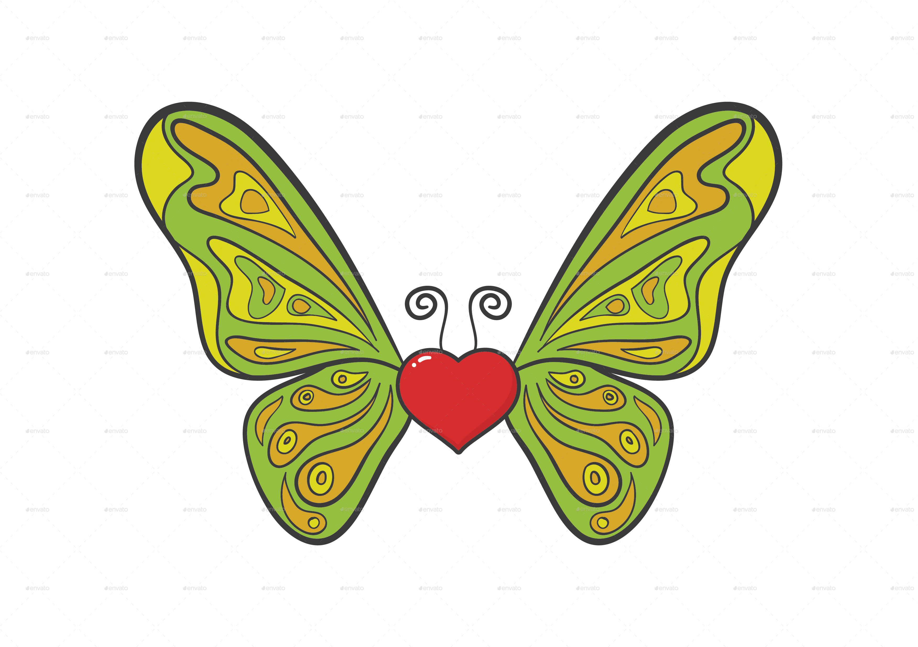 Png/wing Of Love-07 - 07. Butterfly (3508x2480), Png Download