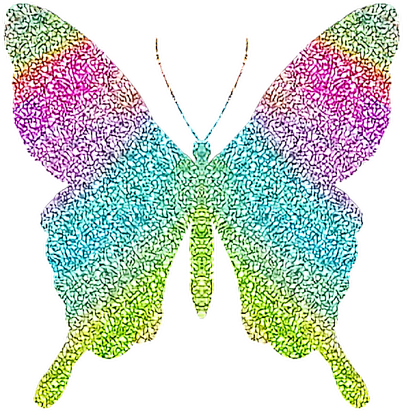 Mq Butterfly Butterflys Glitter Transparent Editing - Rainbow Real Life Sparkle Butterfly (600x600), Png Download