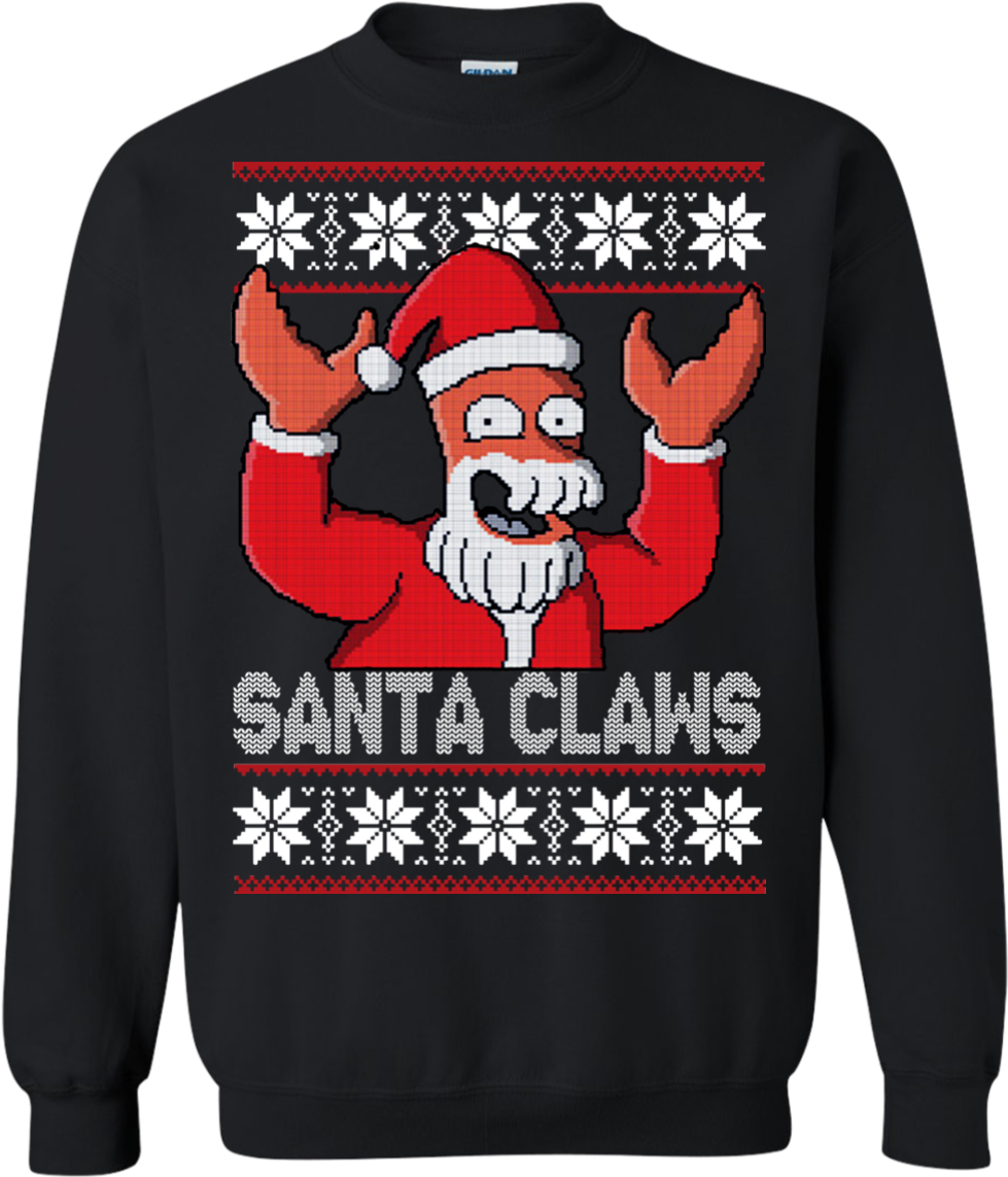 Zoidberg Santa Claws Christmas Sweater - Rick And Morty Peace Among Worlds Portal (1155x1155), Png Download