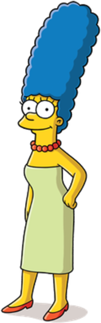 Marge Simpson (220x677), Png Download