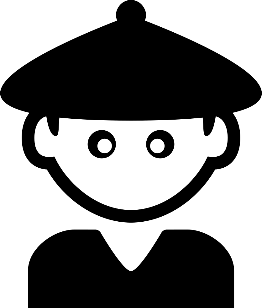 Boy With Chinese Hat Comments - Chinese Boy Head Png (836x981), Png Download