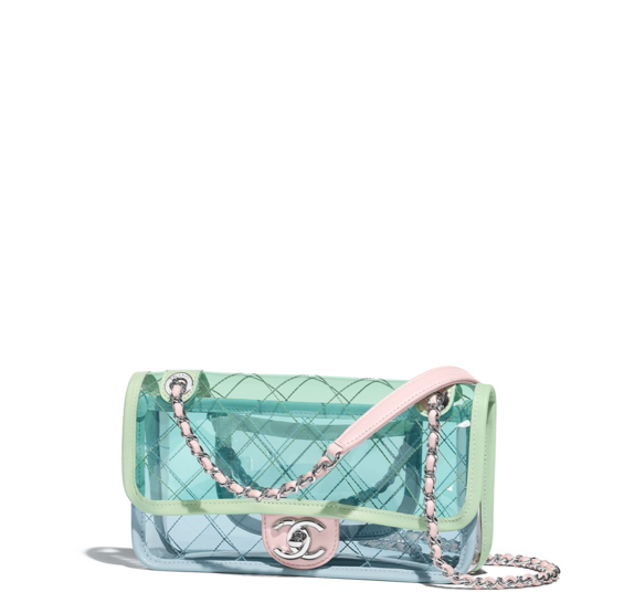 Clear plastic cheap chanel bag