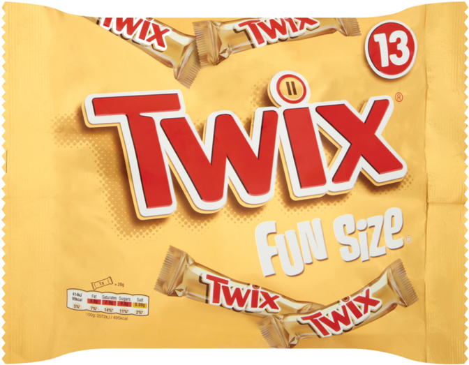 Twix Funsize Bag - Twix Funsize Bars 275g (800x800), Png Download