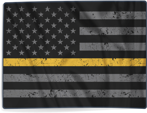 Gold Line - Blanket - Usa Flag (600x600), Png Download