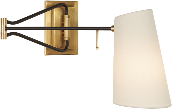 Image Royalty Free Aerin By Circa Keil Swing Arm Wall - Modern Swing Arm Wall Lamp Brass (628x628), Png Download