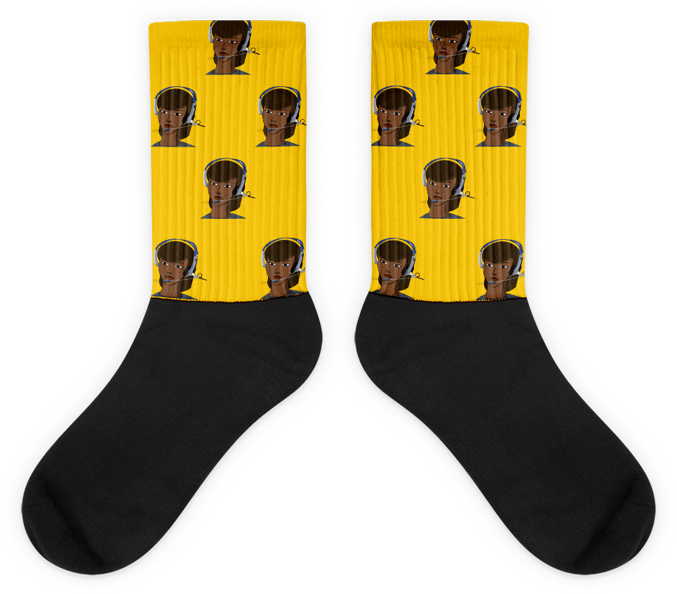 Thin Gold Line Socks - Sock (1000x1000), Png Download