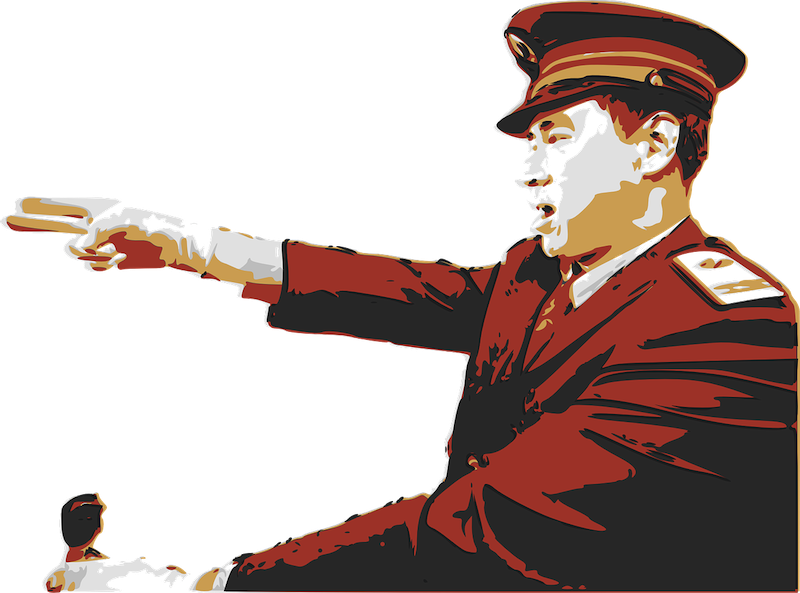 Chinese Man Pointing - Chinese Propaganda Png (800x593), Png Download