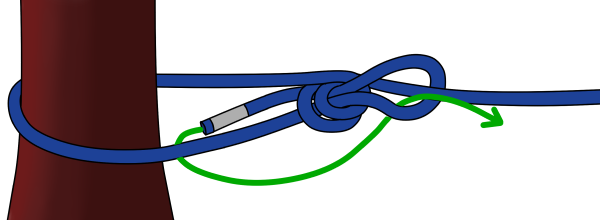 Double Bowline Climbing Knot - Double Bowline (600x220), Png Download