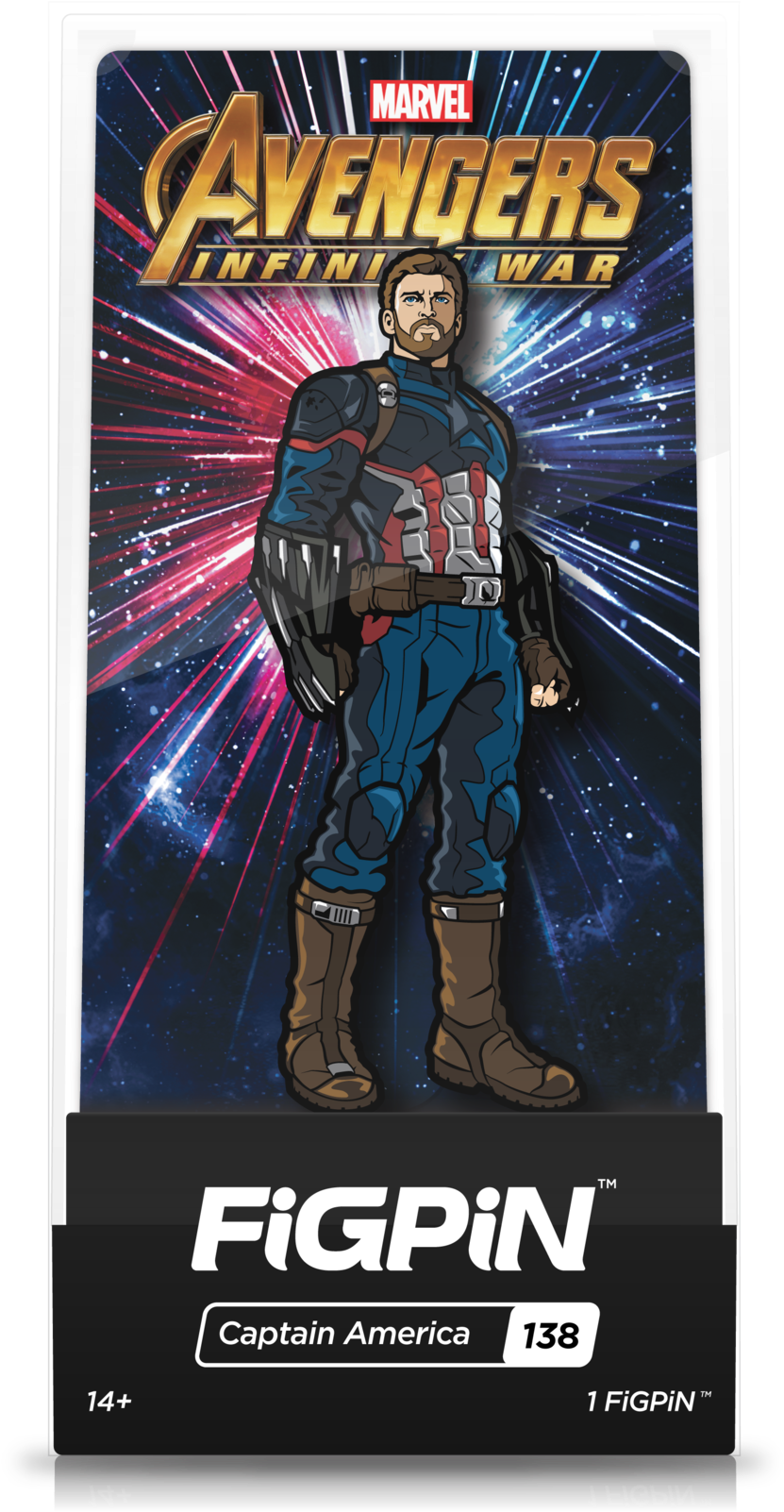 Captain America - Spider Man Ps4 Figpin (1024x1792), Png Download