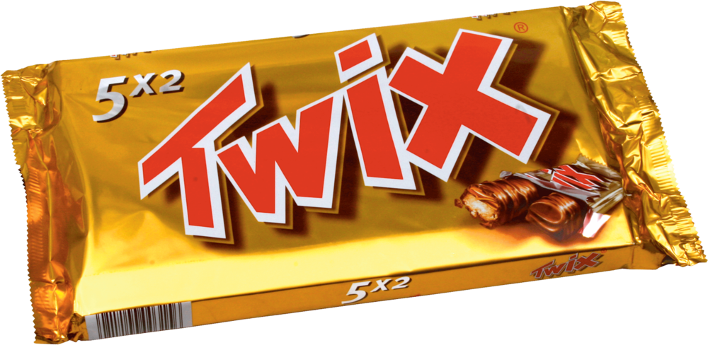 Share This Image - Twix Chocolate Bar (1000x488), Png Download