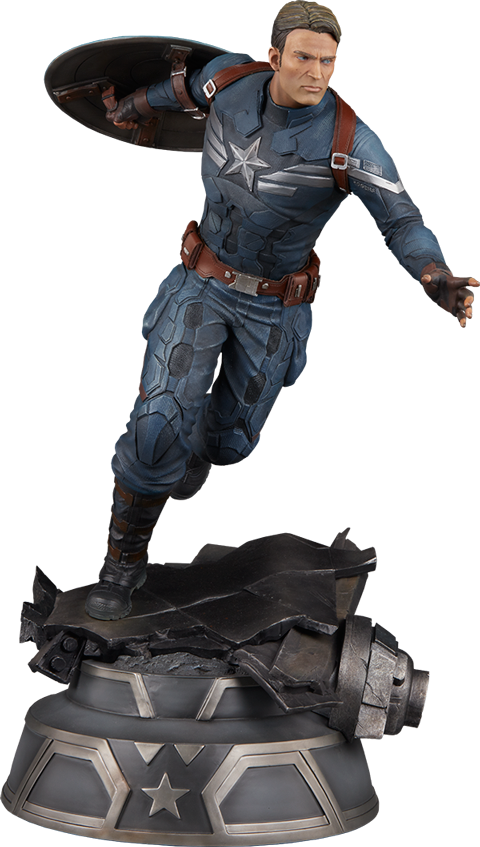 Captain America Premium Format™ Figure - Captain America - The Winter Soldier - Captain America (480x847), Png Download