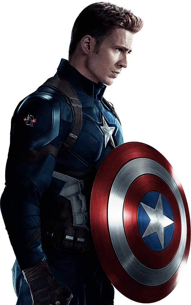 Captain America Clipart Mcu - Captain America Mcu (613x979), Png Download