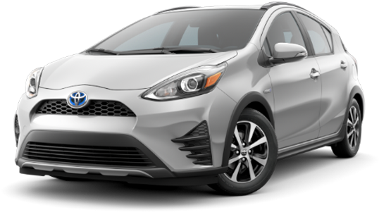 New 2018 Toyota Prius C One - Toyota Prius C 2018 Silver (750x350), Png Download