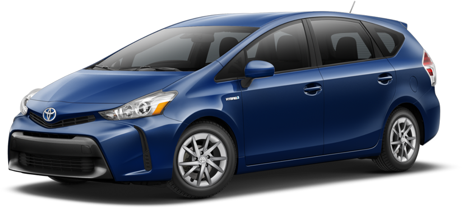2016 Toyota Prius V - 2015 Toyota Prius V Black (1000x509), Png Download