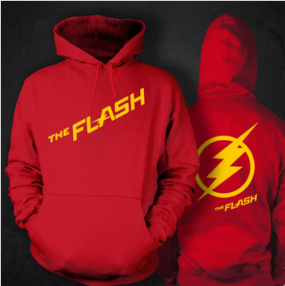 Flash Cosplay Hooded Sweater Coat Free Shipping (500x404), Png Download