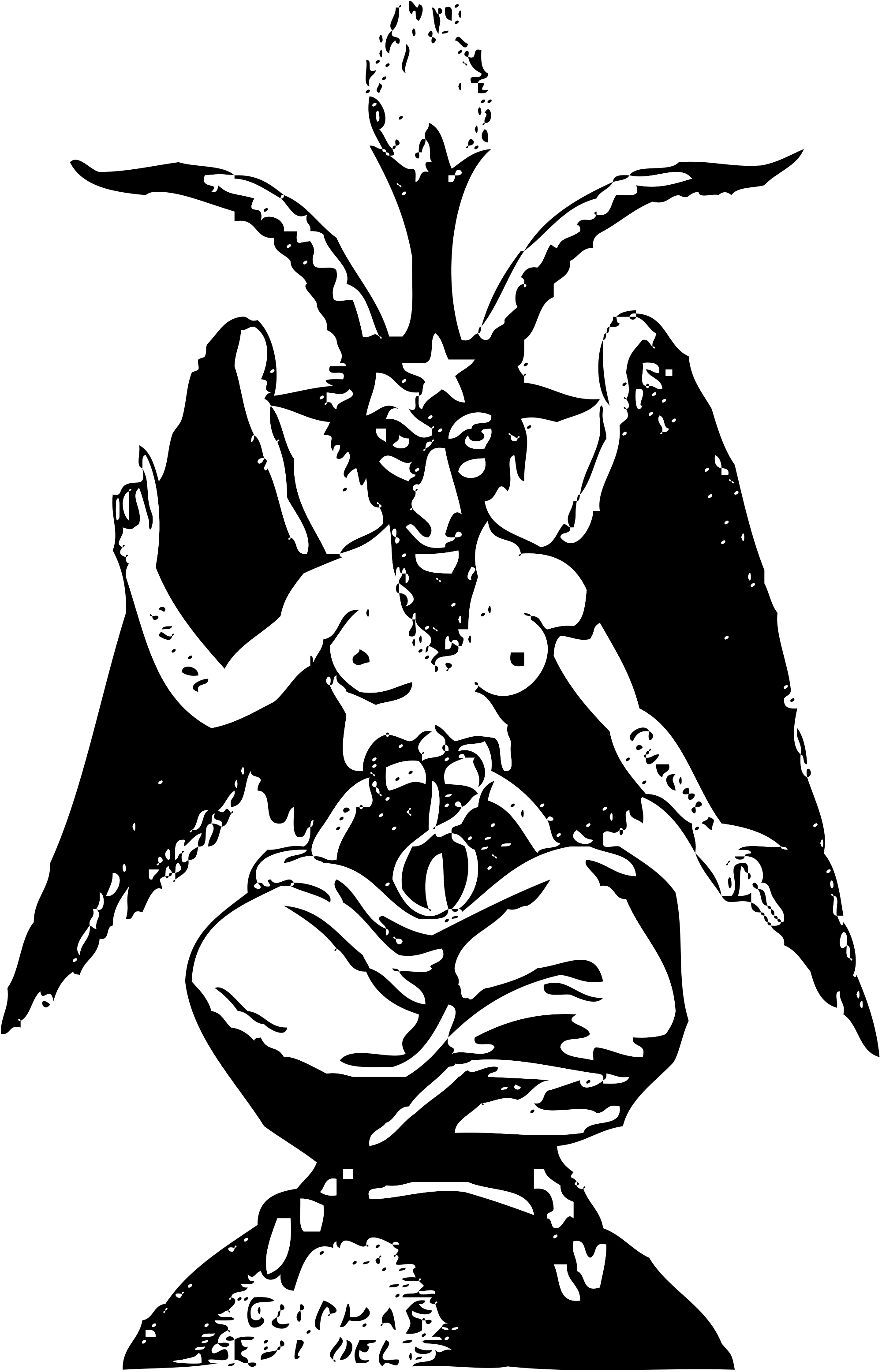 Open - Baphomet Png (2000x3112), Png Download