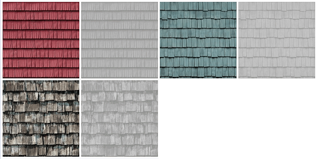 Tileable Texture Shingle Roofing - Roof Shingle (640x322), Png Download