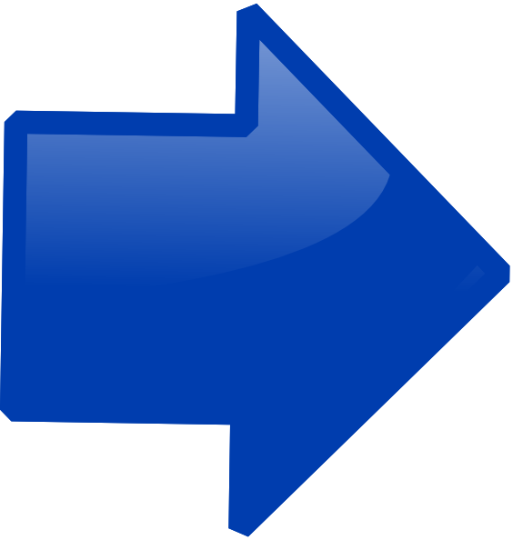 Blue Arrow Right Clip Art - Dark Blue Right Arrow (564x594), Png Download