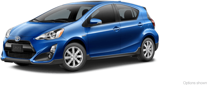 2017 Prius C Vs - Toyota Prius C 2016 Blue (900x425), Png Download