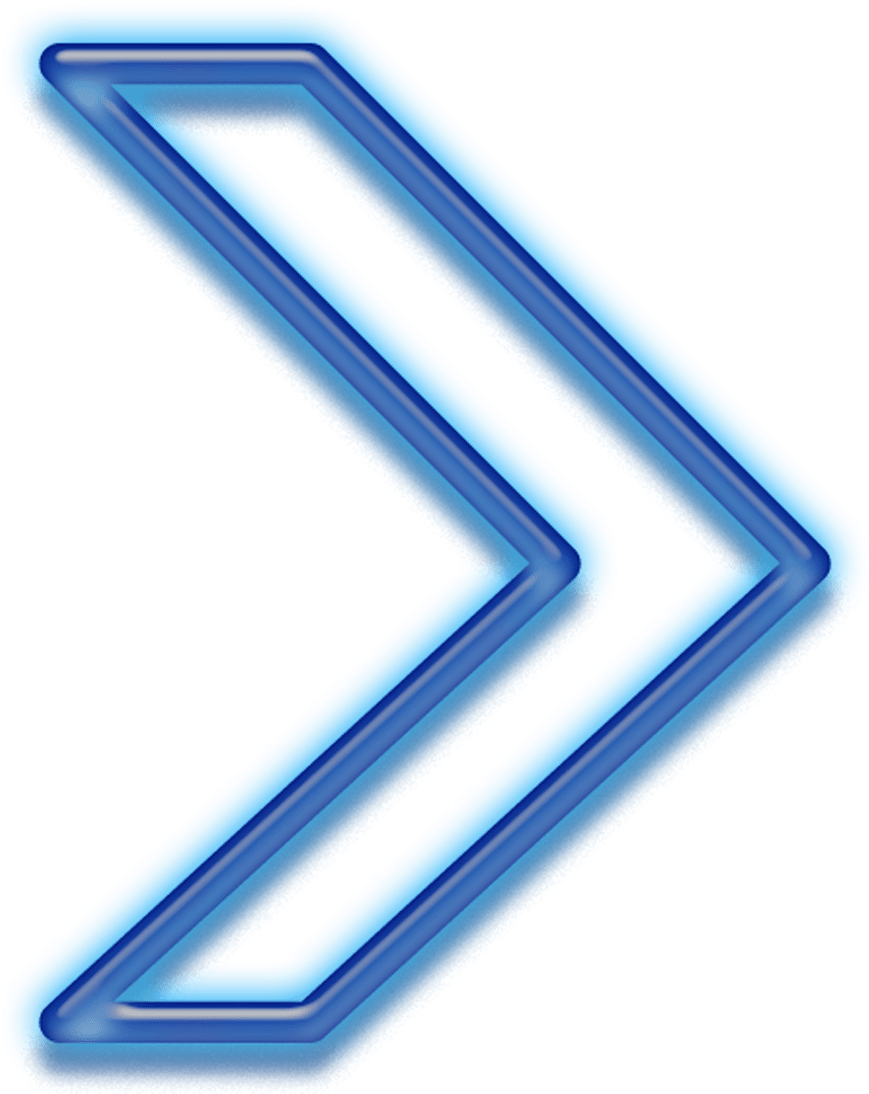 Blue Arrow Long - Display Device (3395x1291), Png Download