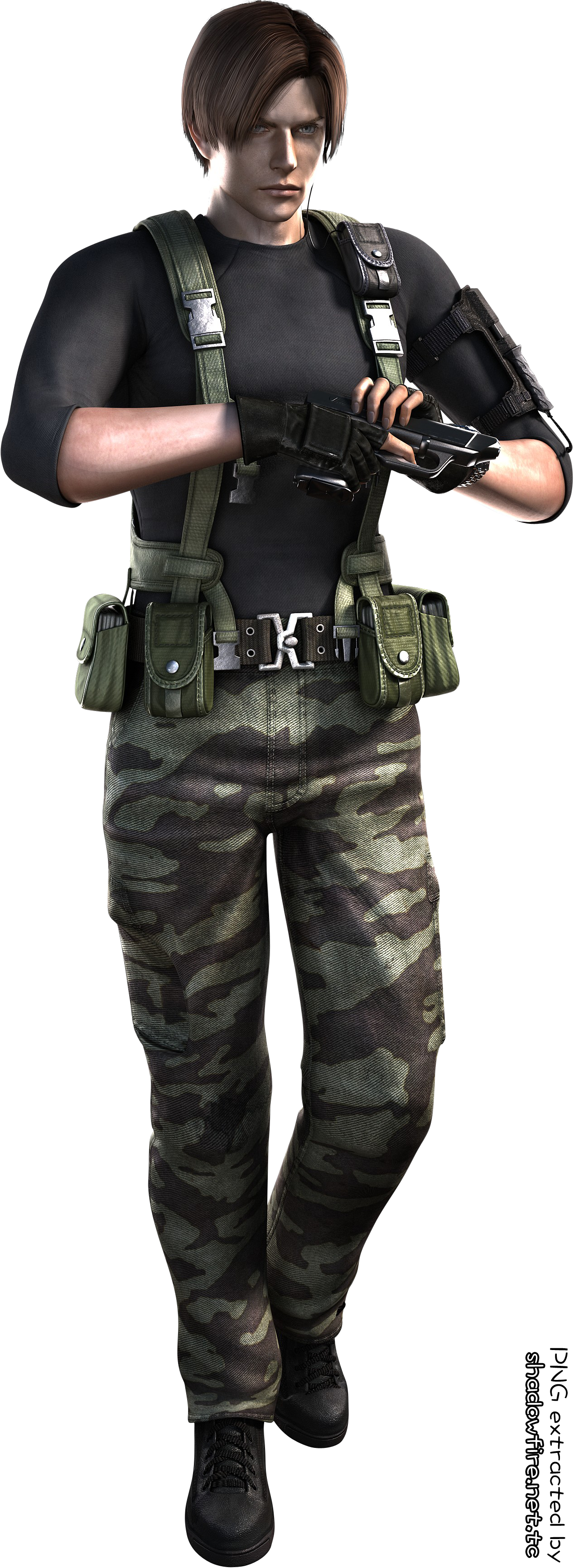 Why Isn't Leon As Bad Ass As The Other Characters - Leon Kennedy Darkside Chronicles (1267x3460), Png Download