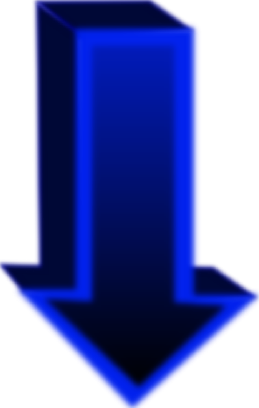 Down Blue Arrow Svg Clip Arts 378 X 596 Px (378x596), Png Download