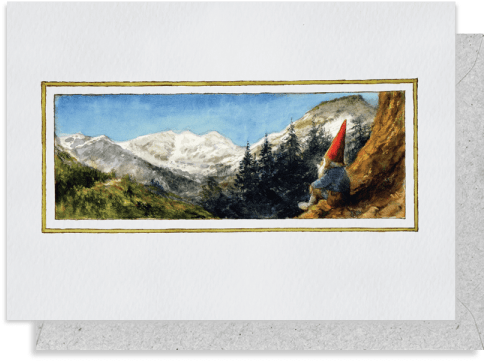 5014 Rien Poortvliet Greeting Card - Postcard (600x600), Png Download