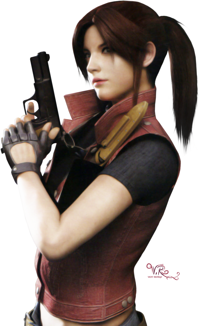 Jill Valentinepic - Twitter - Com/bkzvrvt1zf - Resident Evil Claire Png (694x1151), Png Download