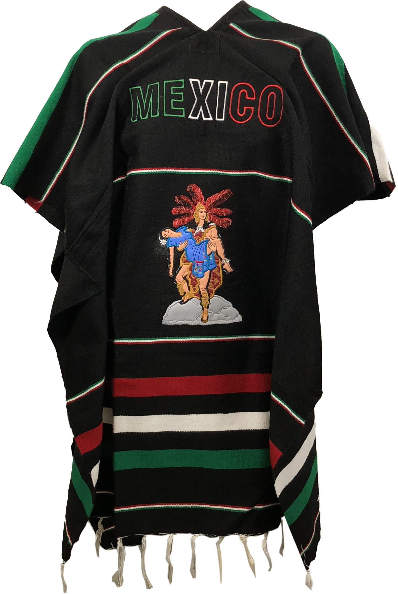 Aztec Calendar Unisex Poncho Genuine Made In Mexico - Mexico (1372x2048), Png Download