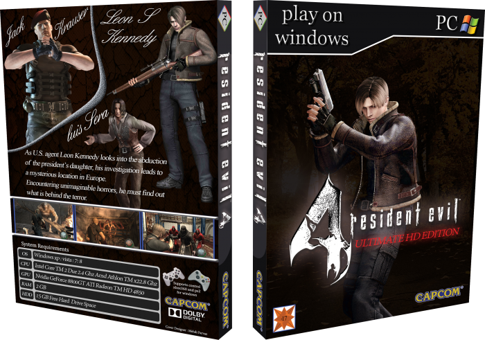 Resident Evil 4 Ultimate Hd Edition Box Art Cover - Resident Evil 4 Ultimate Hd Edition Cover (700x491), Png Download
