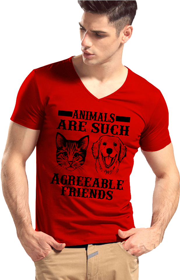 0 Replies 0 Retweets 1 Like - T-shirt Men Classic Max 4xl Solid Color V Neck Short (667x960), Png Download