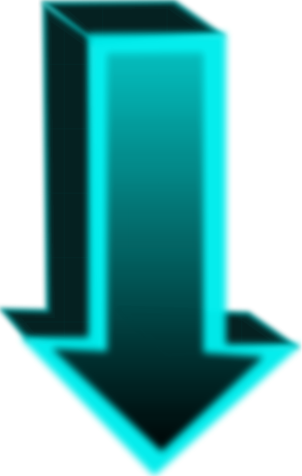 Cubic Arrow Pointing Down Blue Arrows Pointing Down - Clip Art (600x946), Png Download