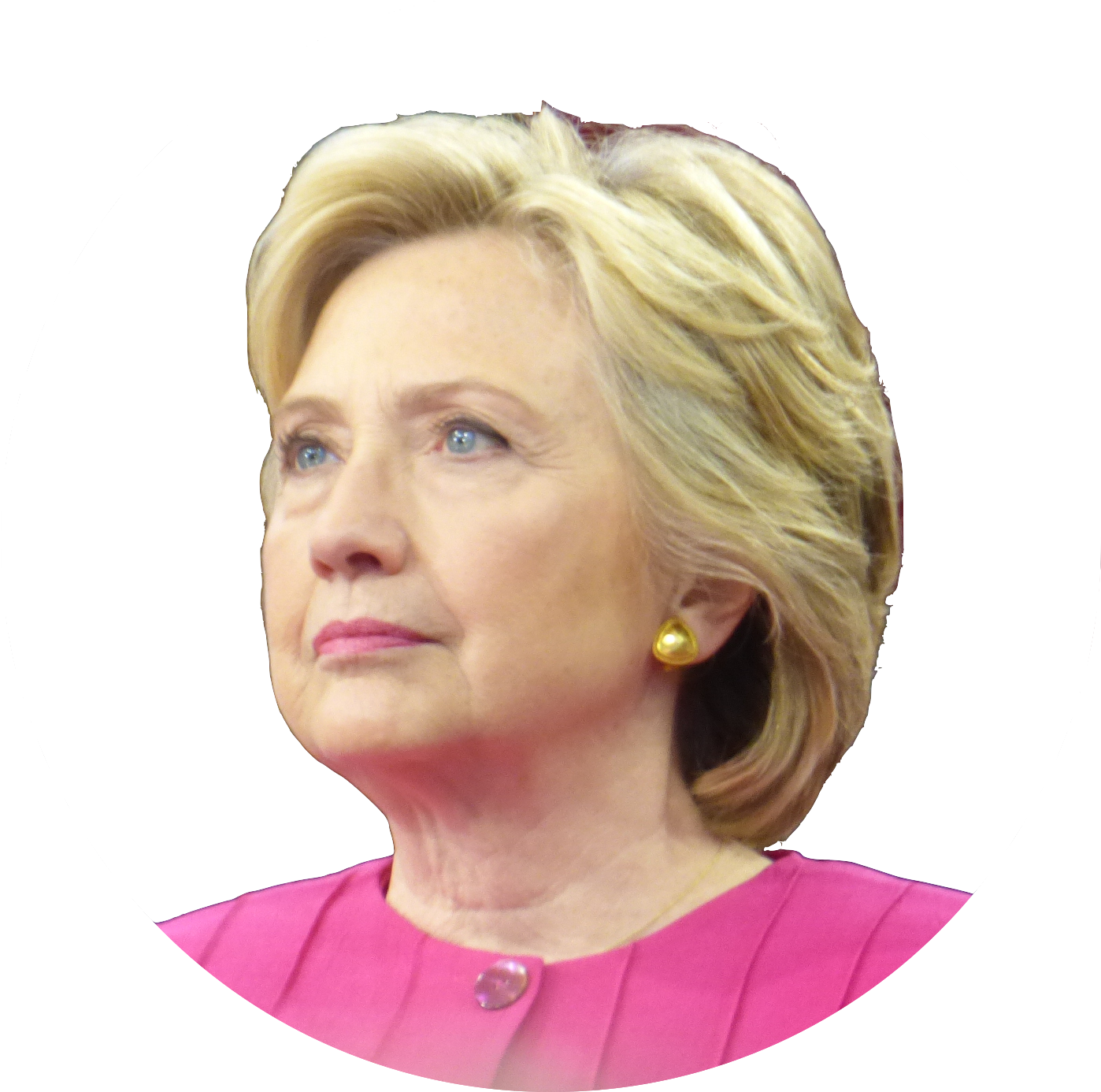 Hillary Rodham Clinton Circle Transparent - Wikimedia Commons (1397x1400), Png Download