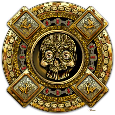 Mictlantecuhtli Aztec God Of Death - Aztec God Of Death Symbol (450x450), Png Download