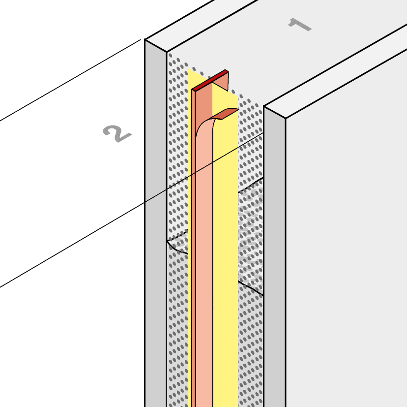 Controlled Crack Joint Formwork Element With Coated - Diagram (828x827), Png Download