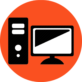 Desktop Repair - Computer Repair Icon Red Png (350x350), Png Download