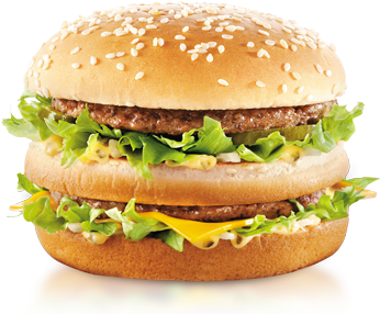 Mcdonalds Burger Png Image Royalty Free Stock - 麥當勞 巨 無 霸 (456x290), Png Download