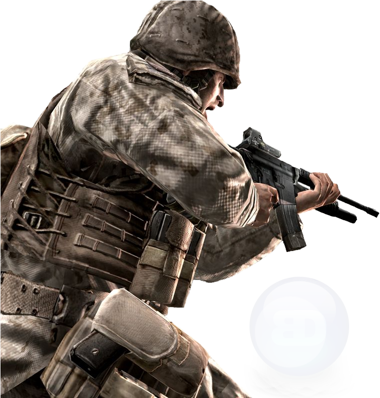 Cod 4 Character Png Jpg Royalty Free Library - Call Of Duty 4 (778x800), Png Download