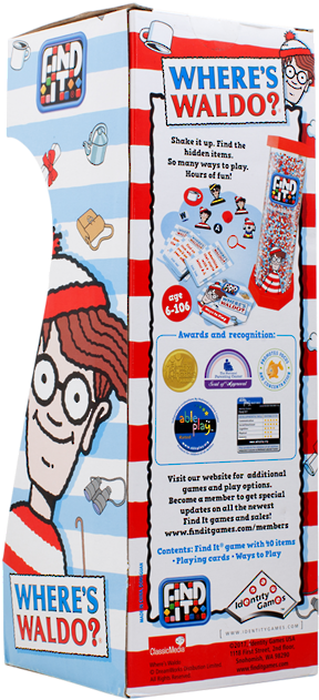 Find It Where's Waldo - Find It Game Where's Waldo (550x687), Png Download