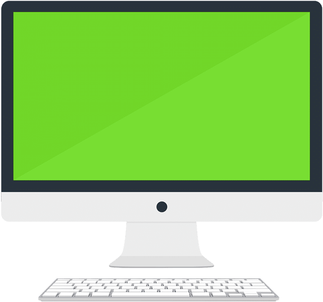 Computer Repair Savannah Ga - Green Screen Computer In Png (655x622), Png Download