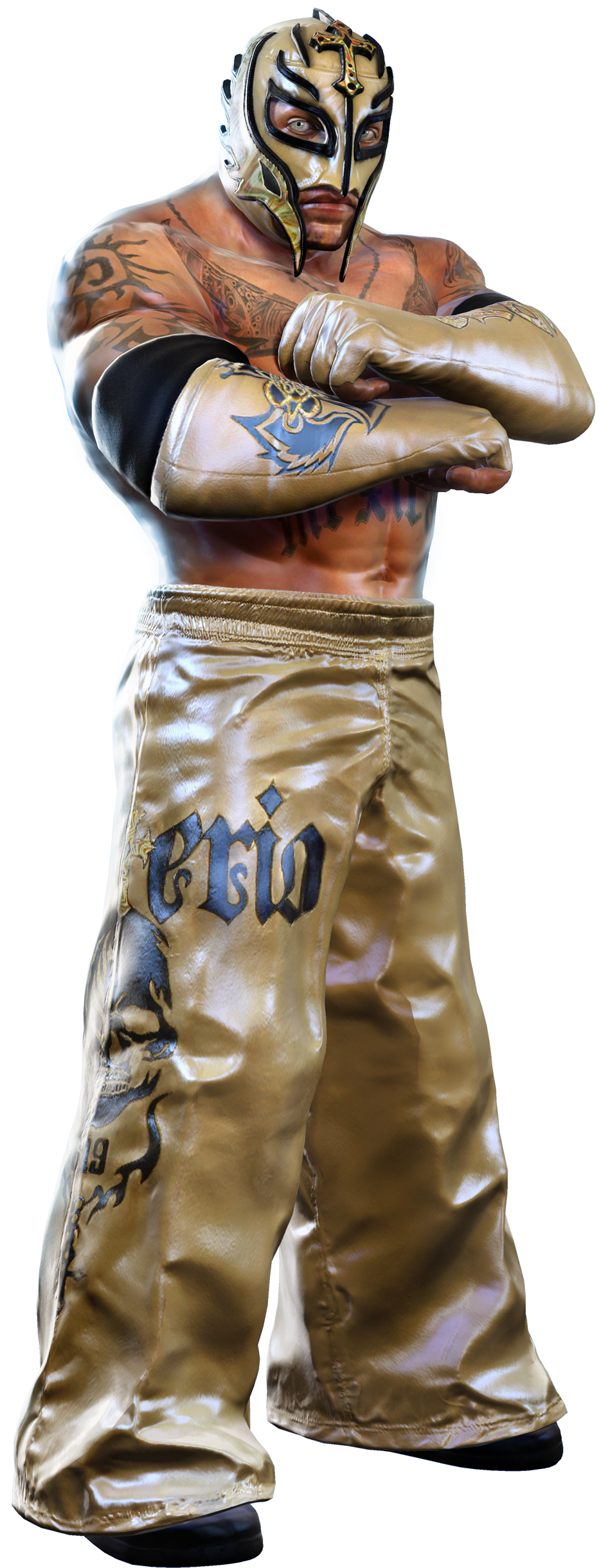 Rey Mysterio - Rey Mysterio Wwe Game (1837x2750), Png Download