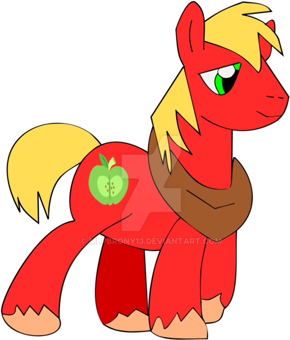 Big Mac By Mlp Drawing Art On Deviantart - Library (783x1020), Png Download