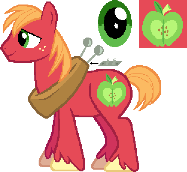 Big Mcintosh - Mlp Big Mac Colors (700x600), Png Download