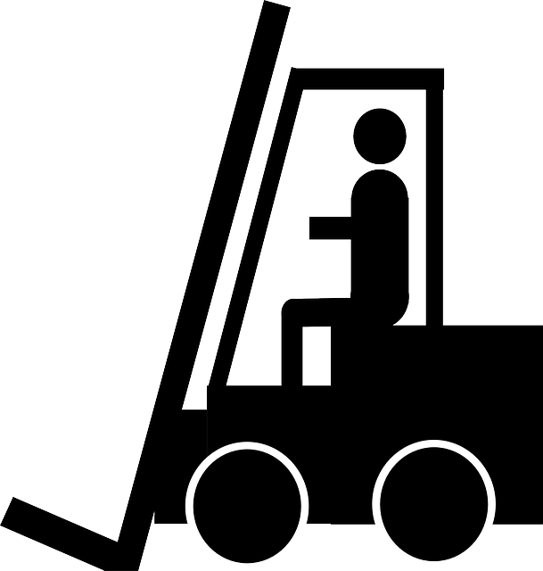 Fork Truck, Pallet Transporter, Forklift, Lift Truck - Forklift Clipart (609x640), Png Download