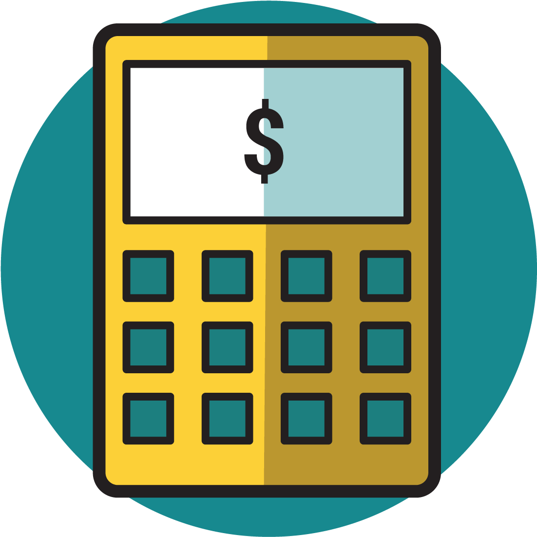 Library Calculator - Library (1201x1200), Png Download
