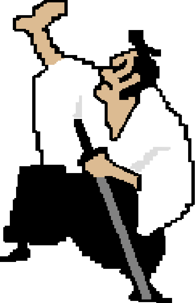 Bit Clip Png - Wandering Samurai Rhythm Heaven (654x1019), Png Download