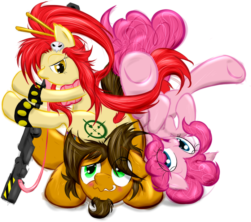 Frist44, Crossover, Gun, Oc, Pinkie Pie, Safe, Tengen - Yoko Littner (878x1024), Png Download